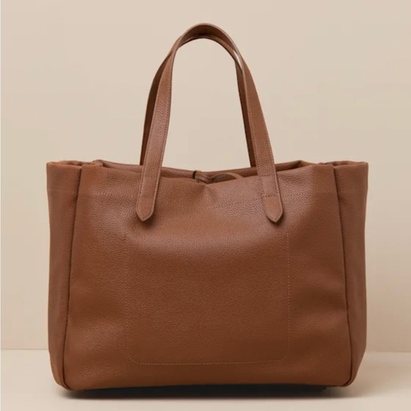 Lulus Toni Brown Vegan Leather Tote Bag - Picture 6 of 16